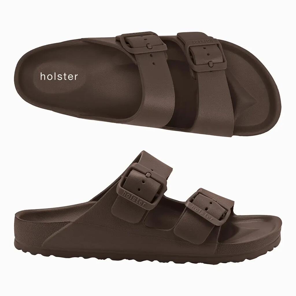 Holster Sundreamer - Vegan Slides - Podiatrist-Approved Slipper - Dark Brown