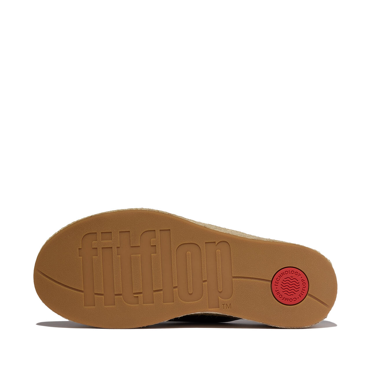 FITFLOP FitFlop Platfforms Espadrille Leather Wedge Cross Slides  ZWART 36 4/7
