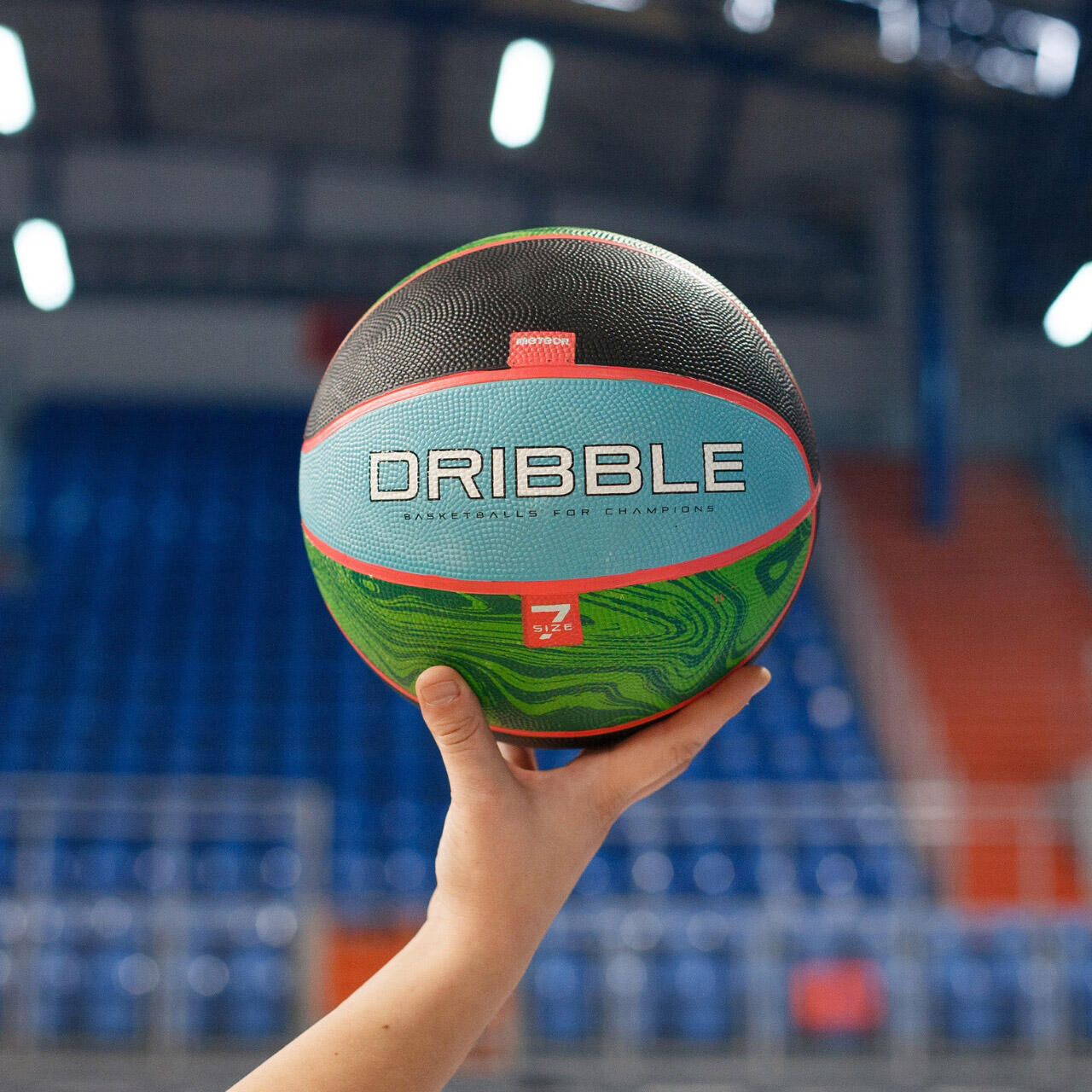 Balón de baloncesto Meteor negro 7/7
