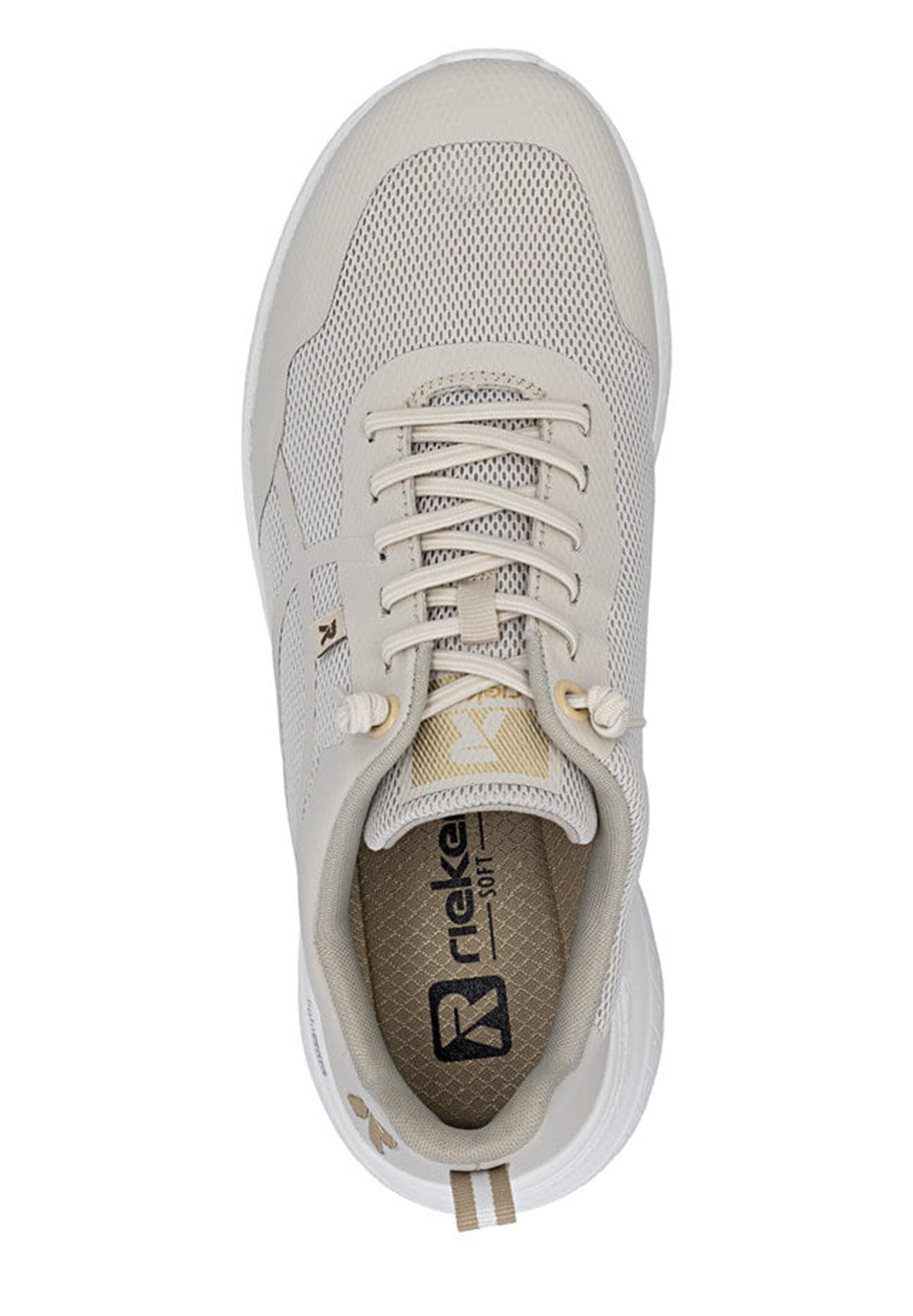 Rieker Damen Sneaker Sneaker Freizeit bequem Memory-Foam M8551-60 beige 2/4