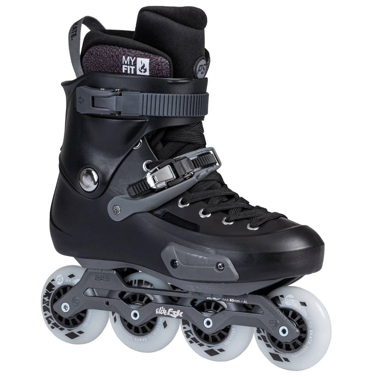 Rolki Powerslide Zoom Pro 80 Black 3/7