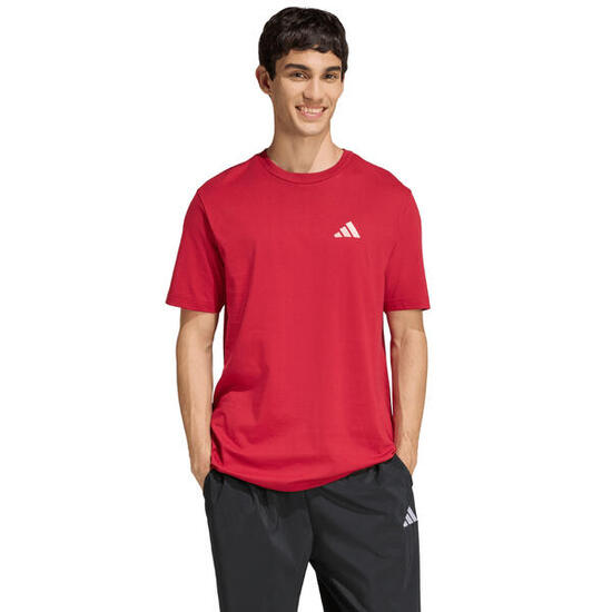 ADIDAS t‑shirt homme graphic rouge, coupe régulière
