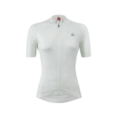 Maglia da ciclismo a maniche corte da donna FZ Skys Escape Creme - Bianca