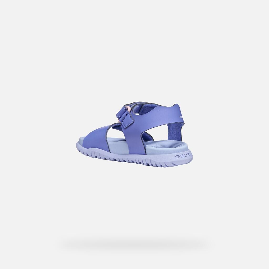 Sandales Fille J SANDAL FUSBETTO GIRL Lilas Foncé/Rose 5/7