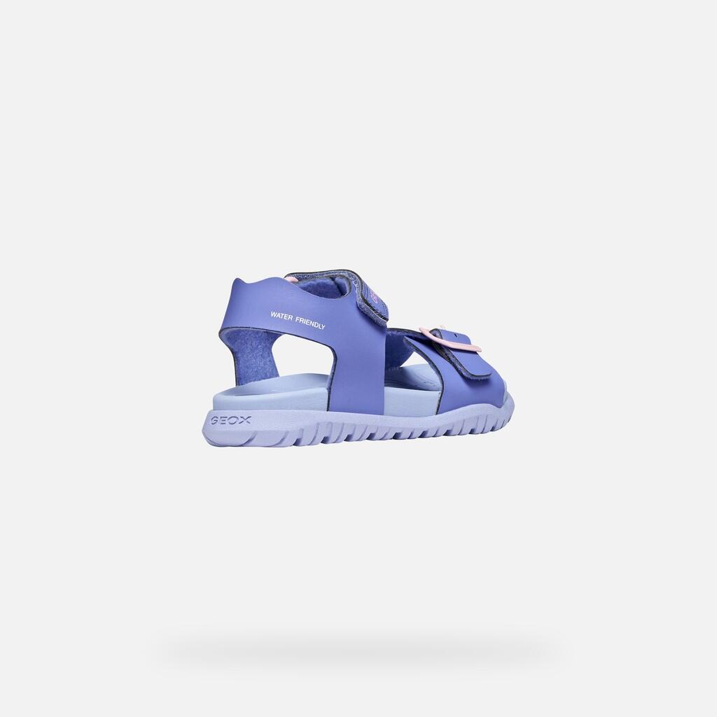 Sandales Fille J SANDAL FUSBETTO GIRL Lilas Foncé/Rose 6/7