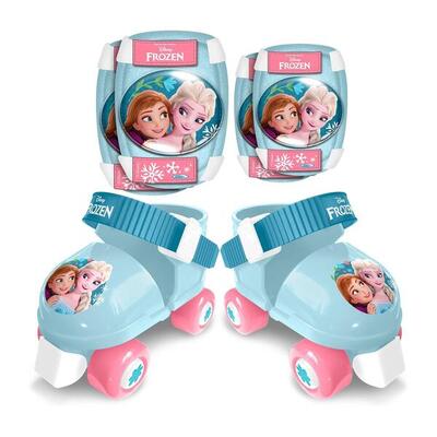 Kinderschaatsen en beschermingen frozen eu23-27 blauw