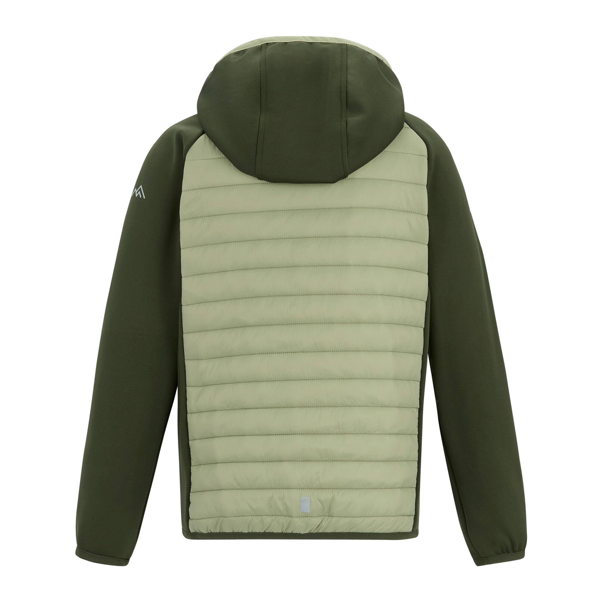 "Andreson" Steppjacke für , Hybrid Kinder Dunkel-Khaki/Leichter Salbei 2/5