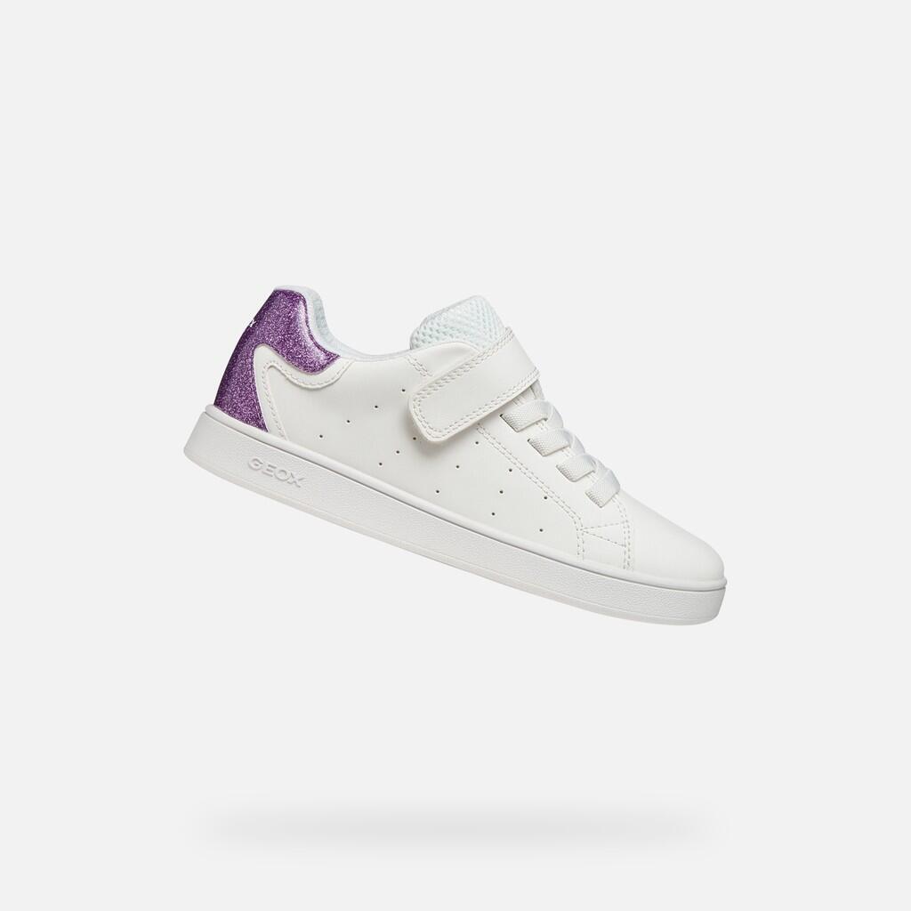 Baskets Fille J ECLYPER GIRL Blanc/Lilas 1/7