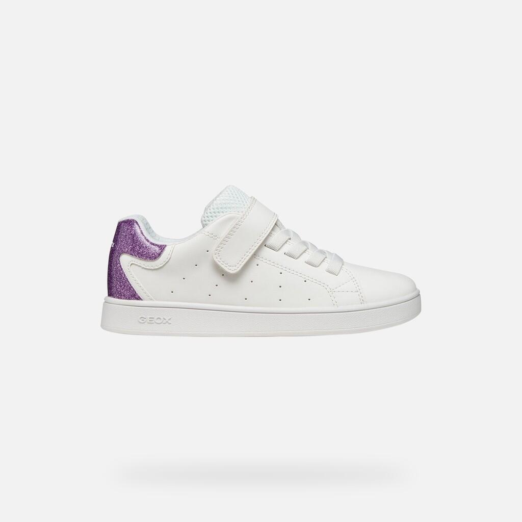 Baskets Fille J ECLYPER GIRL Blanc/Lilas 2/7