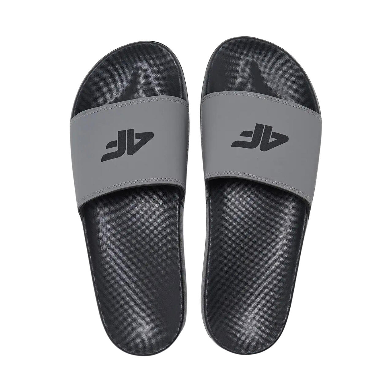 4F M011 herenslippers grijs 4/6