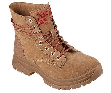 Skechers Damskie Zimowe Buty BOBS Broadies Rockin' Gal Brązowe 38