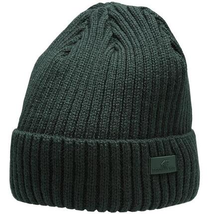 Bonnet homme 4F kaki 100% acrylique doublé micro-polaire