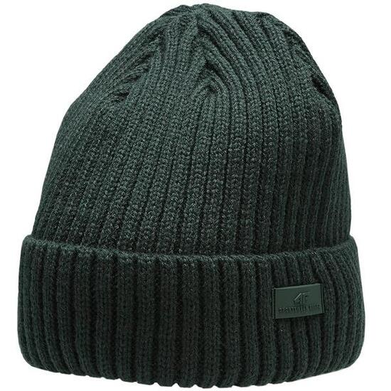 Bonnet homme 4F kaki 100% acrylique doublé micro-polaire