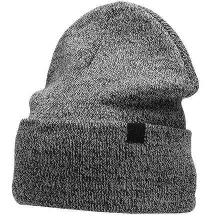 4F Herren-Beanie grau melange