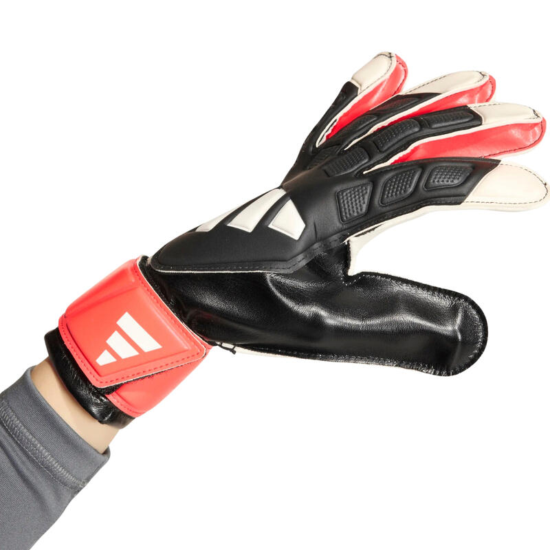 Mănuși portar copii adidas Predator Training - alb, negru, roșu, Velcro