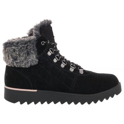 Skechers Damskie Buty Trekkingowe Bobs Mountain Kiss Czarne Zamsz 40