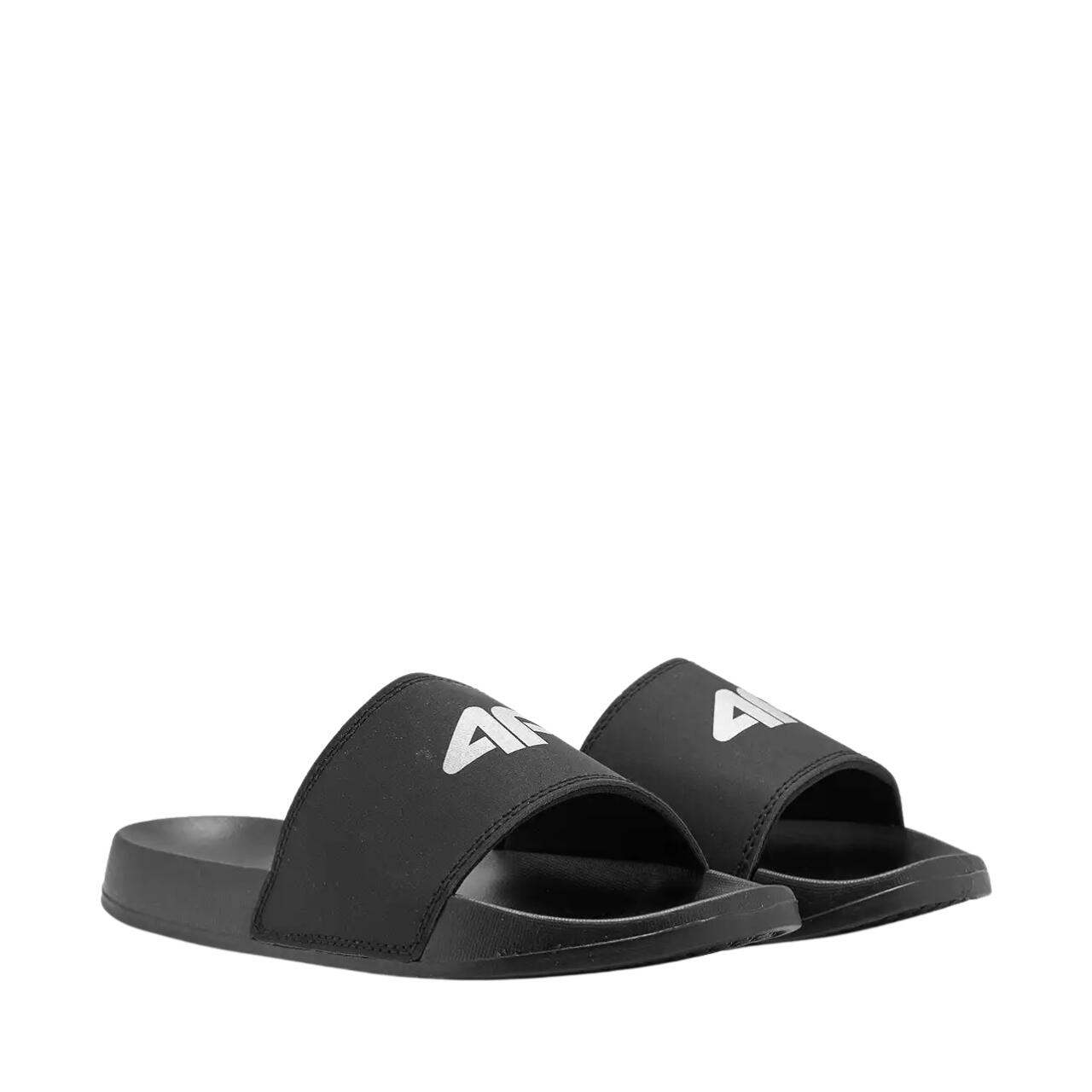 4F F010 Damen Flip-Flops schwarz - EVA-Sohle, profilierte Innensohle 2/6