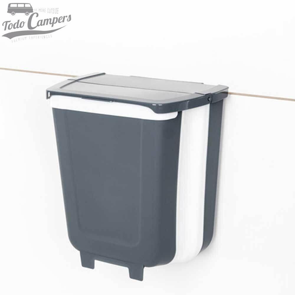 Papelera plegable de silicona con tapa - 8 litros 3/7
