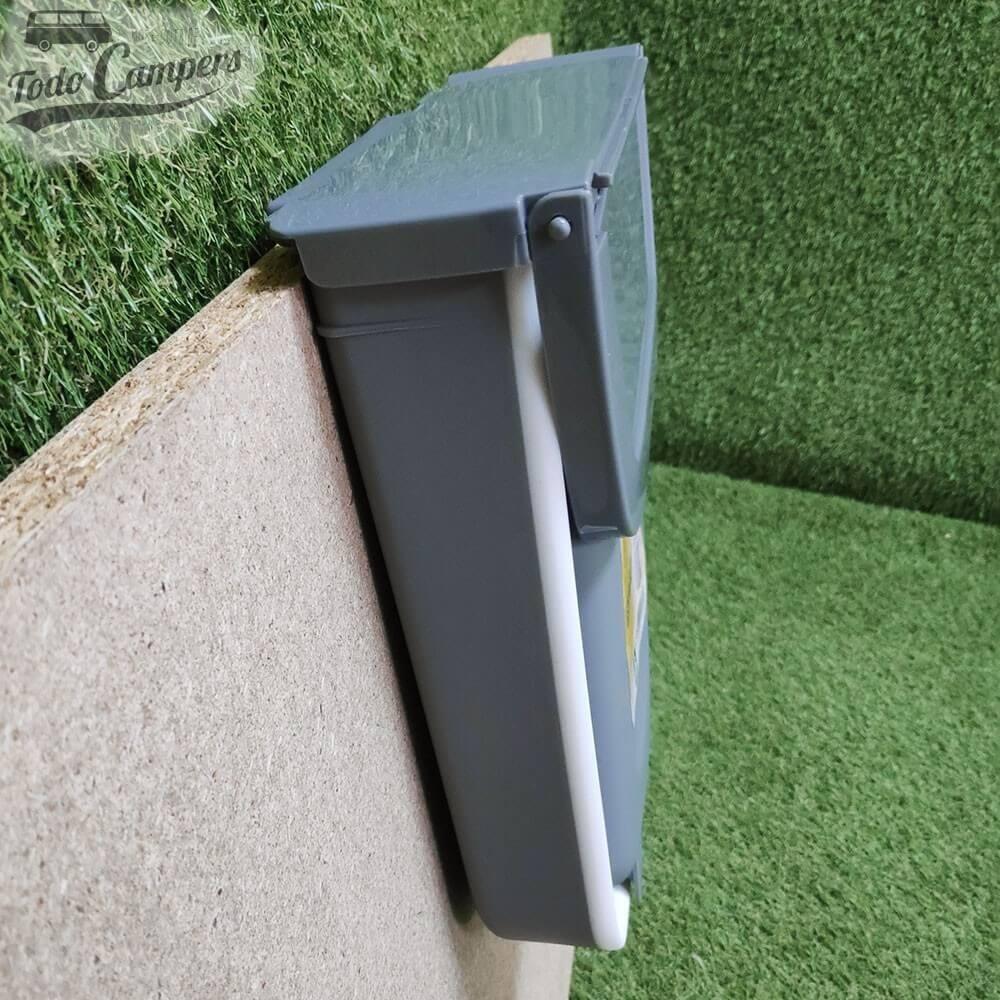 Papelera plegable de silicona con tapa - 8 litros 7/7