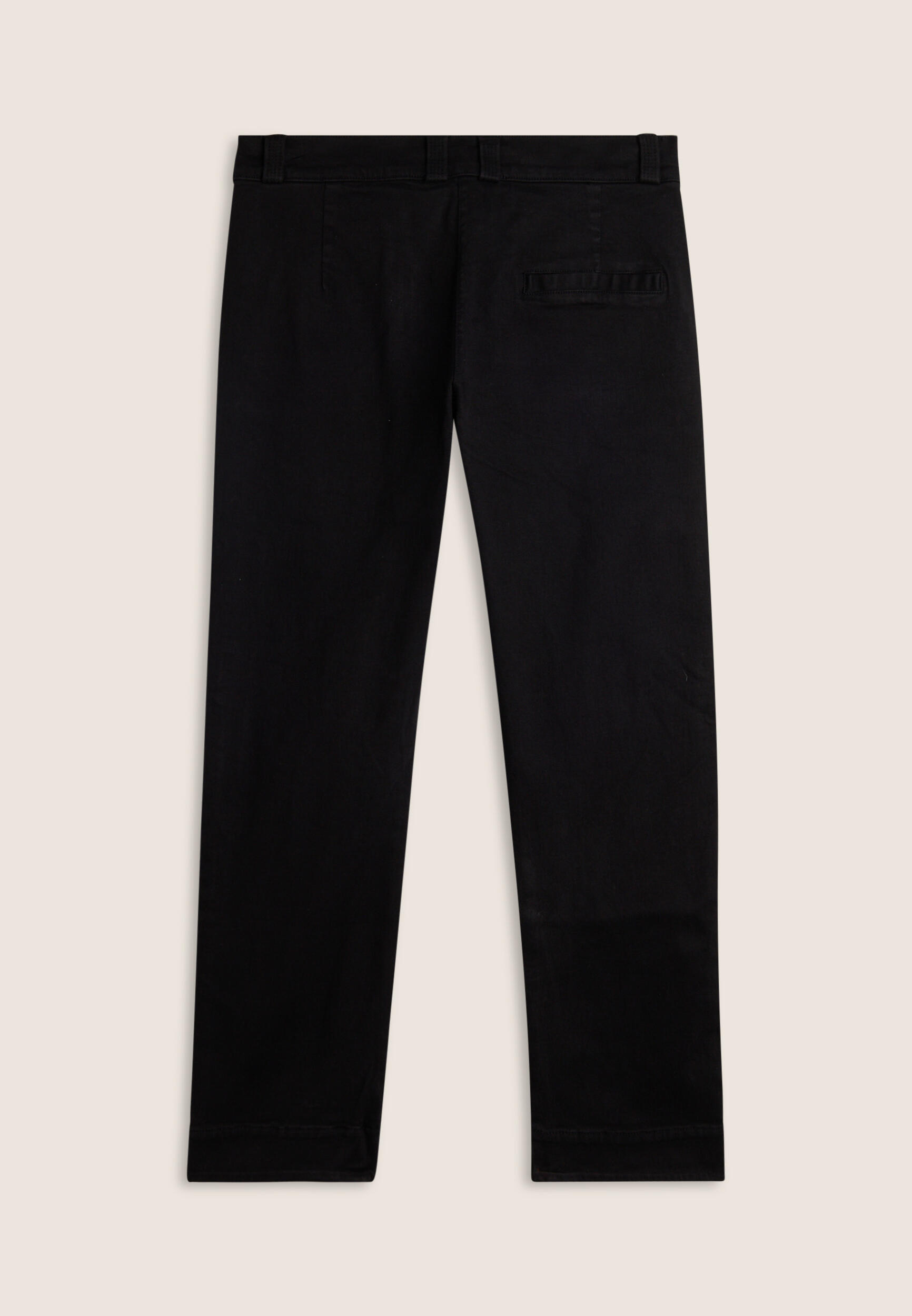Pantalon court coupe ajustée en coton élastique 2/3