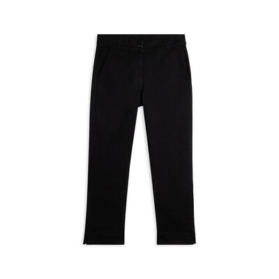 Pantaloni cropped slim fit in cotone elasticizzato