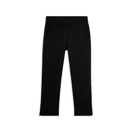 Pantalon court coupe ajustée en coton élastique