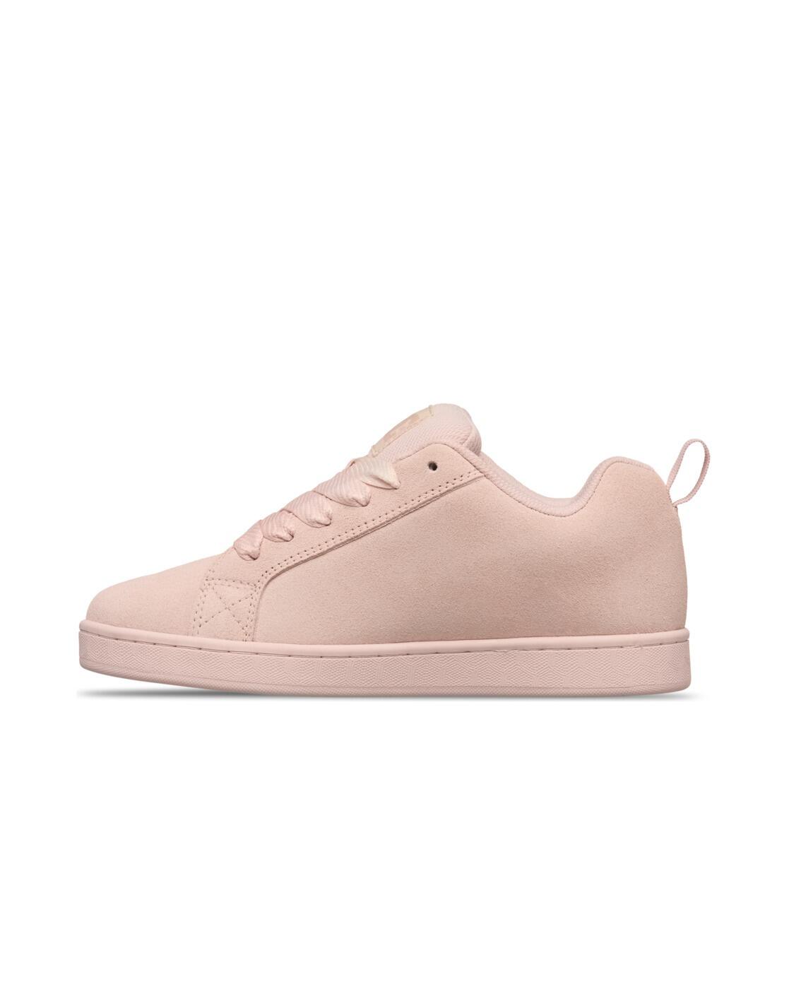 Chaussures en cuir COURT GRAFFIK Rose Femme 3/4