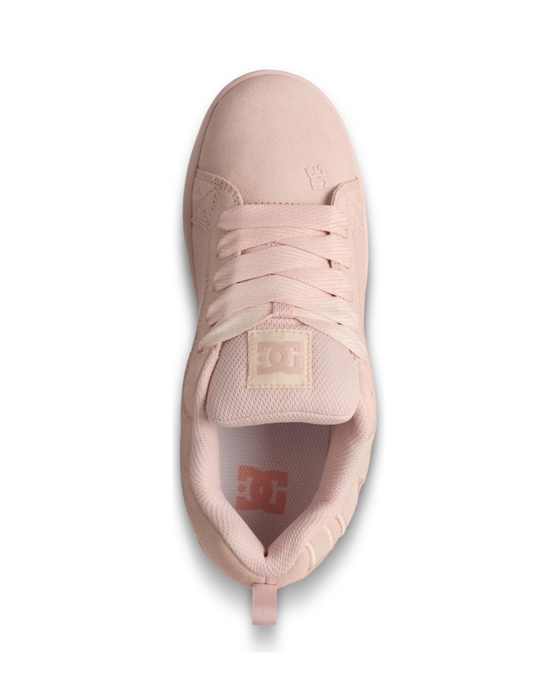 Chaussures en cuir COURT GRAFFIK Rose Femme 4/4