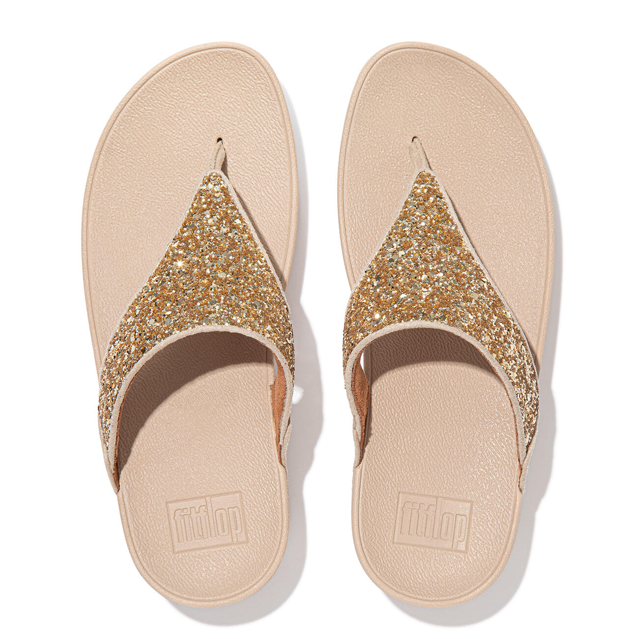 FITFLOP FitFlop Lulu Glitter Toe-Thongs PU Glitter  PLATINO 37 5/7