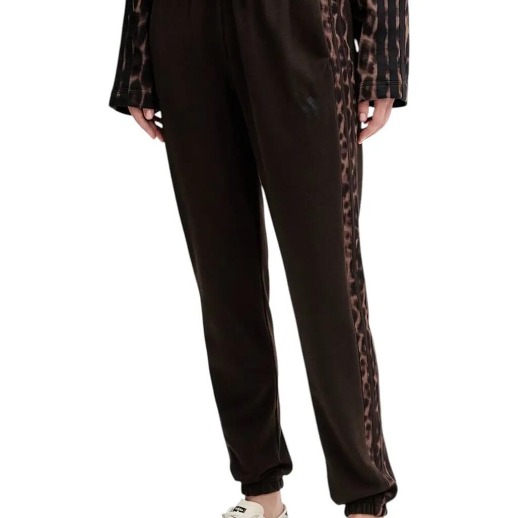 Leopard print fleece jogging trousers for women adidas Essentials
