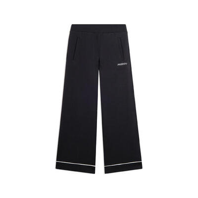 Pantaloni Sportivi Wide Leg Cropped con tasche interne