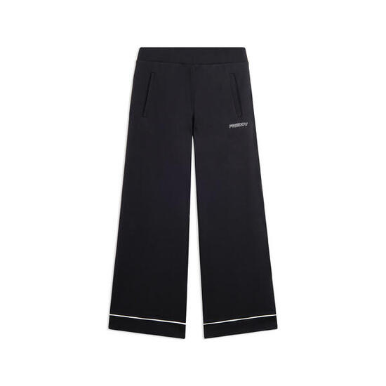 Pantaloni Sportivi Wide Leg Cropped con tasche interne