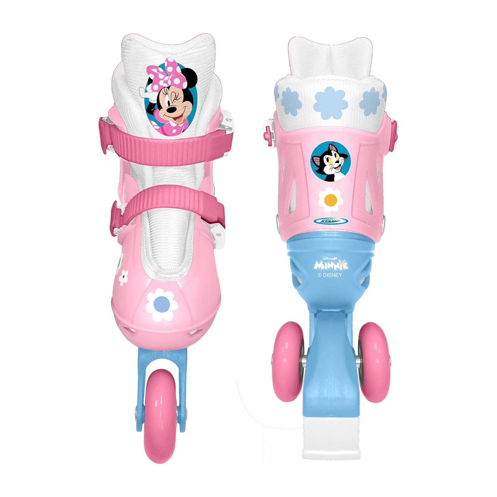 Pattini per bambini con 3 ruote Minnie Mouse UE 27-30 Rosa 2/4