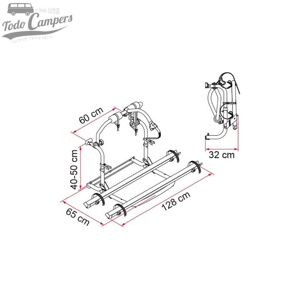 Portabicicletas Fiamma Carry Bike CL para Autocaravanas - 2 BICIS 2/5
