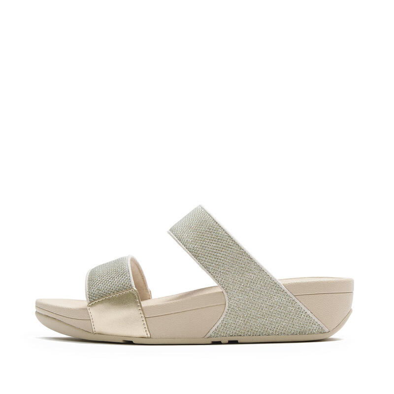 FITFLOP FitFlop Lulu Shimmerglitz Slides  PLATINO 42