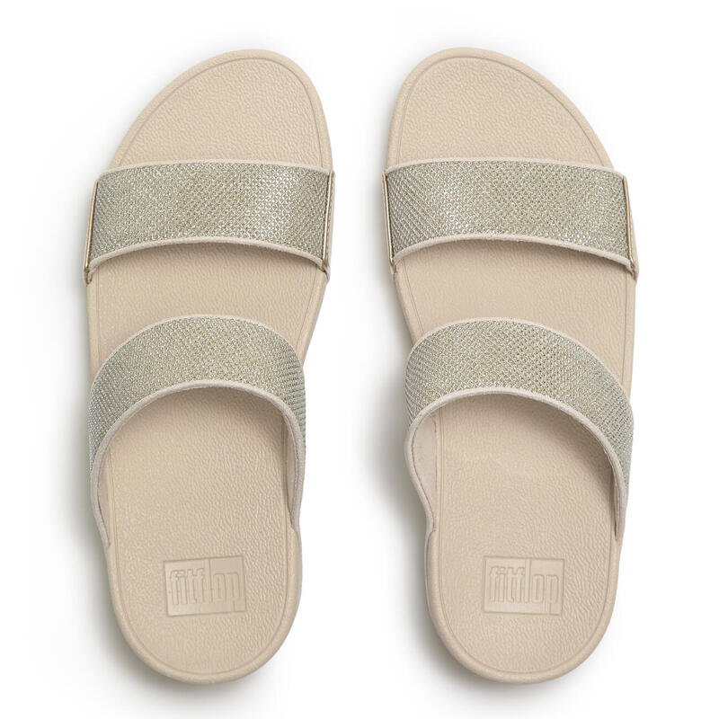 FITFLOP FitFlop Lulu Shimmerglitz Slides  PLATINO 42