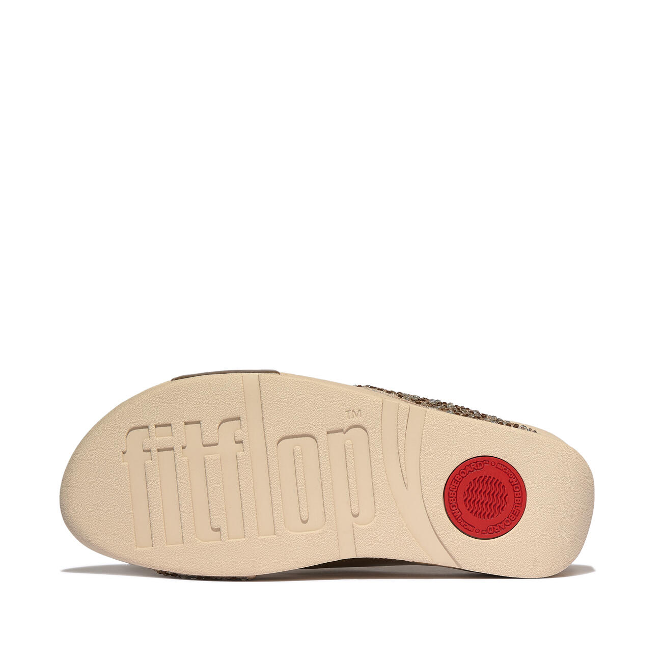 FITFLOP FitFlop Lulu Crystal-Mix  Metallic Cross Slides  PLATINO 38 4/7