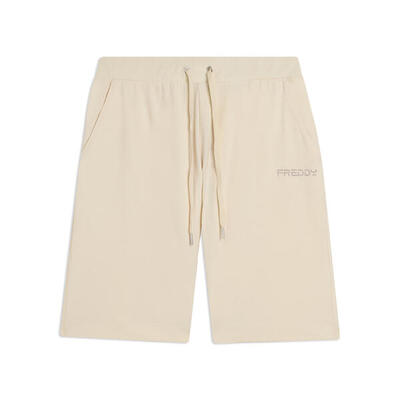 Pantaloni Corti in Jersey con Coulisse e Logo FREDDY