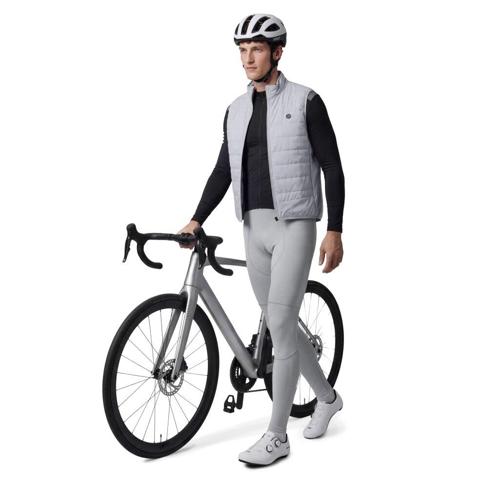 Herren Radsport lange fahrradträgerhose für SRX Supreme Gray Grau 3/8