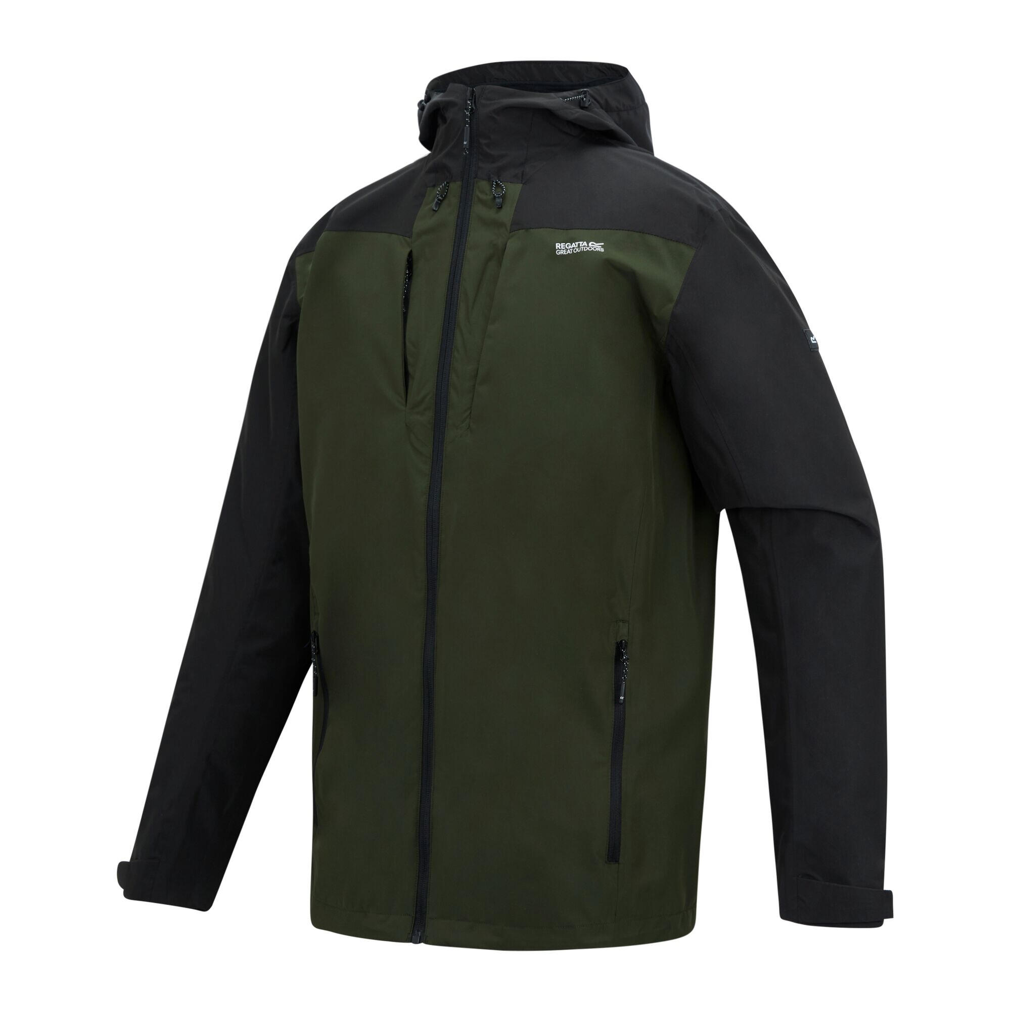 Veste Imperméable Motif/style Blocs De Couleurs CALDERDALE Homme (Vert Kaki / 3/5