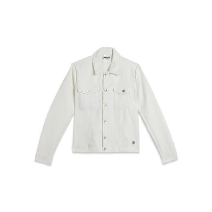 Veste style camionneur en simili cuir avec coupe courte