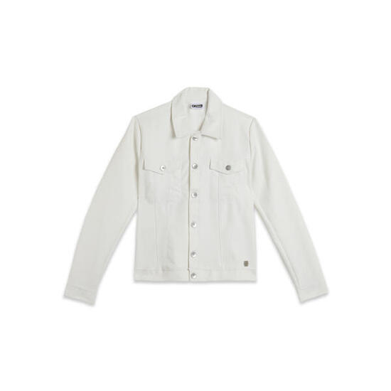 Veste style camionneur en simili cuir avec coupe courte