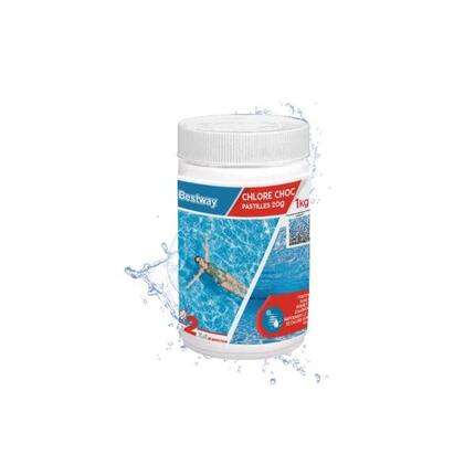 Bestway Chlore Choc - Pastilles 20G Seau De 1 Kg