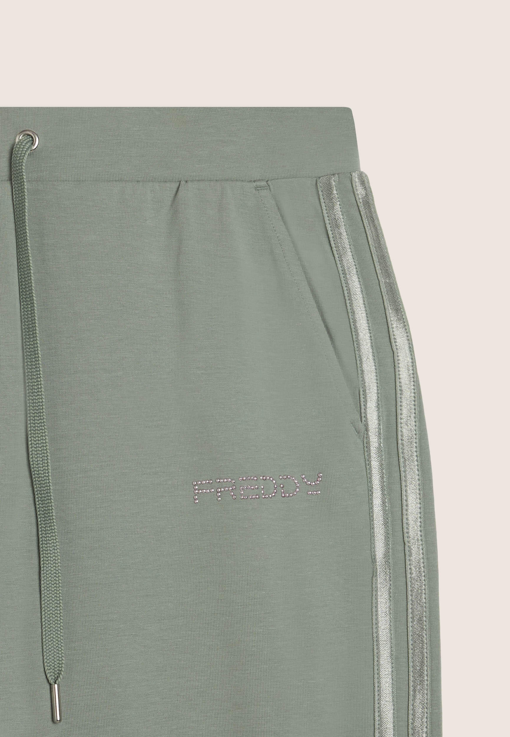Pantaloni Sportivi Cropped vestibilità Comfort Wide Leg 3/3