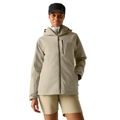 Dames birchdale ii waterdichte jas (zwart/seal grey)