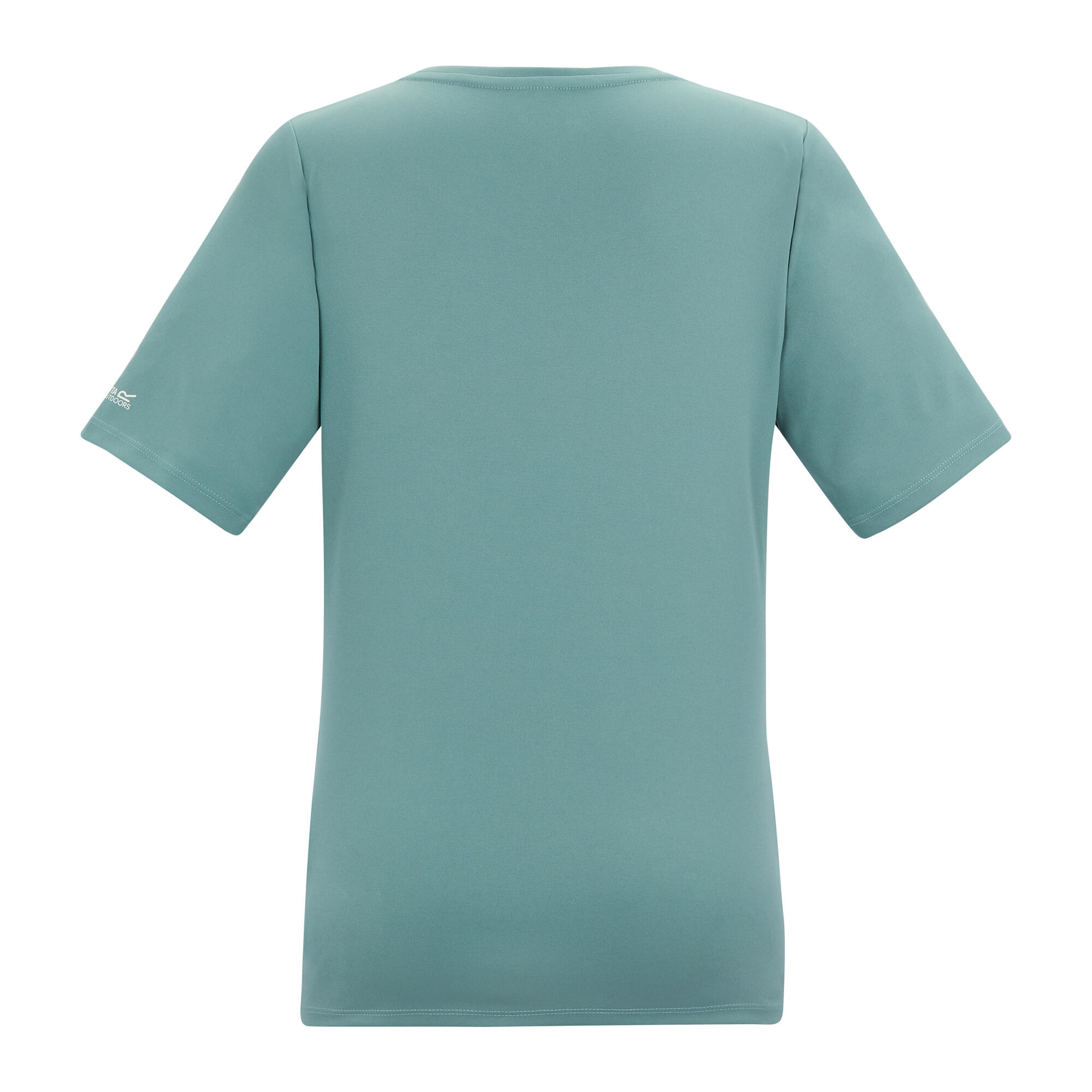 Tshirt Uni Col V FINGAL Femme (Turquoise Pastel) 2/5