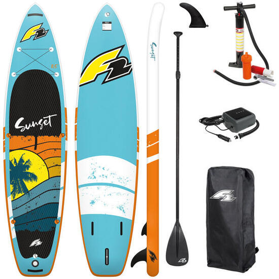 Deska SUP Pompowana F2 Sunset 10'2" 310 cm + Elektryczna pompka PBG 6 12V