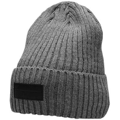 Cuffia uomo 4F melange 100% acrilico grigio scuro
