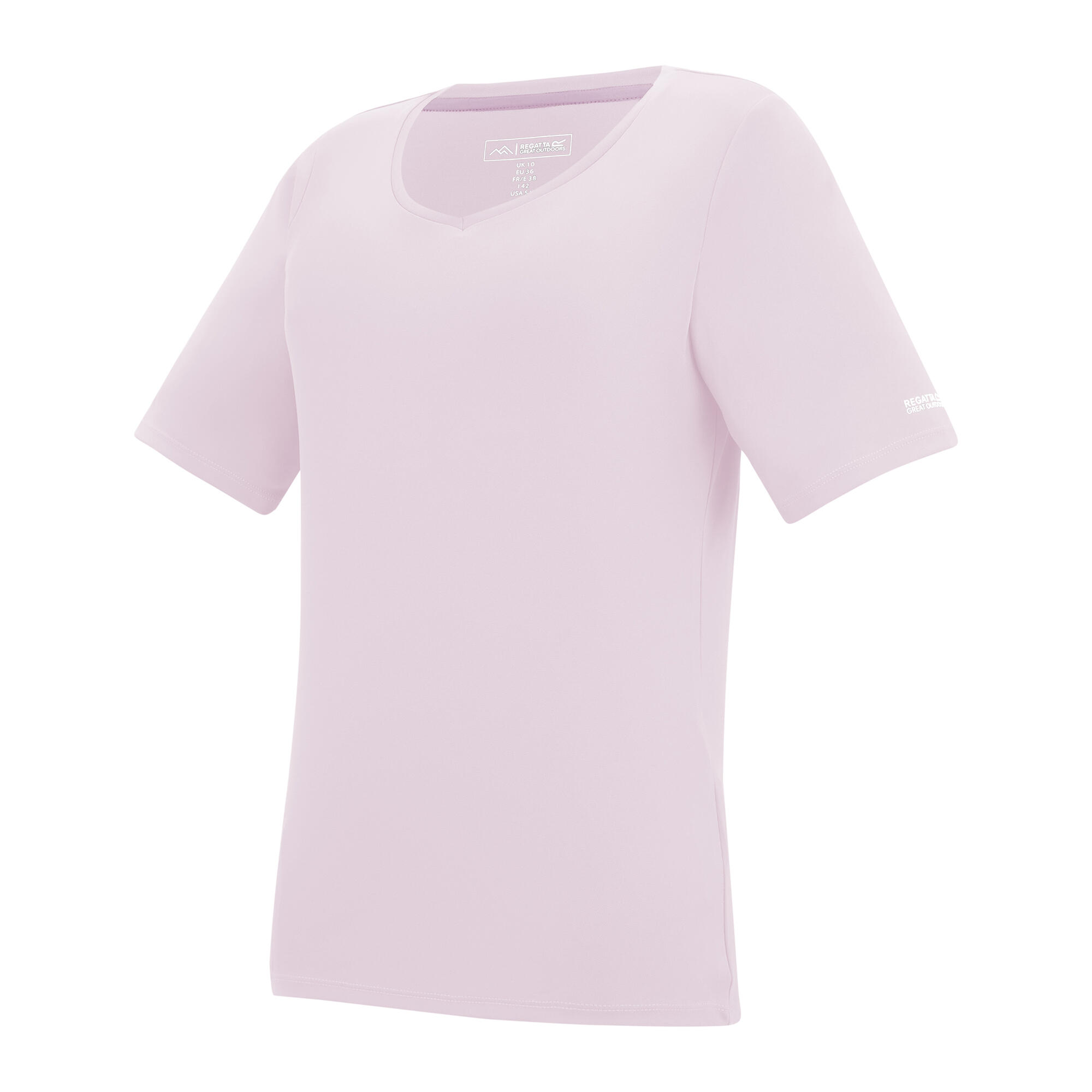 Dames Fingal V Hals Tshirt (Roze waas) 3/5