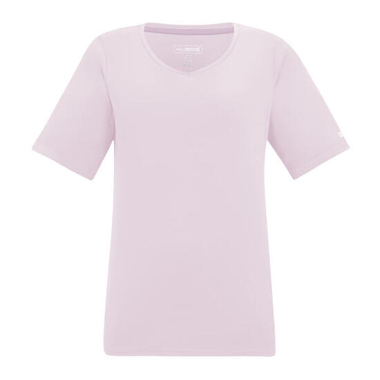 Tshirt Uni Col V FINGAL Femme (Rose)
